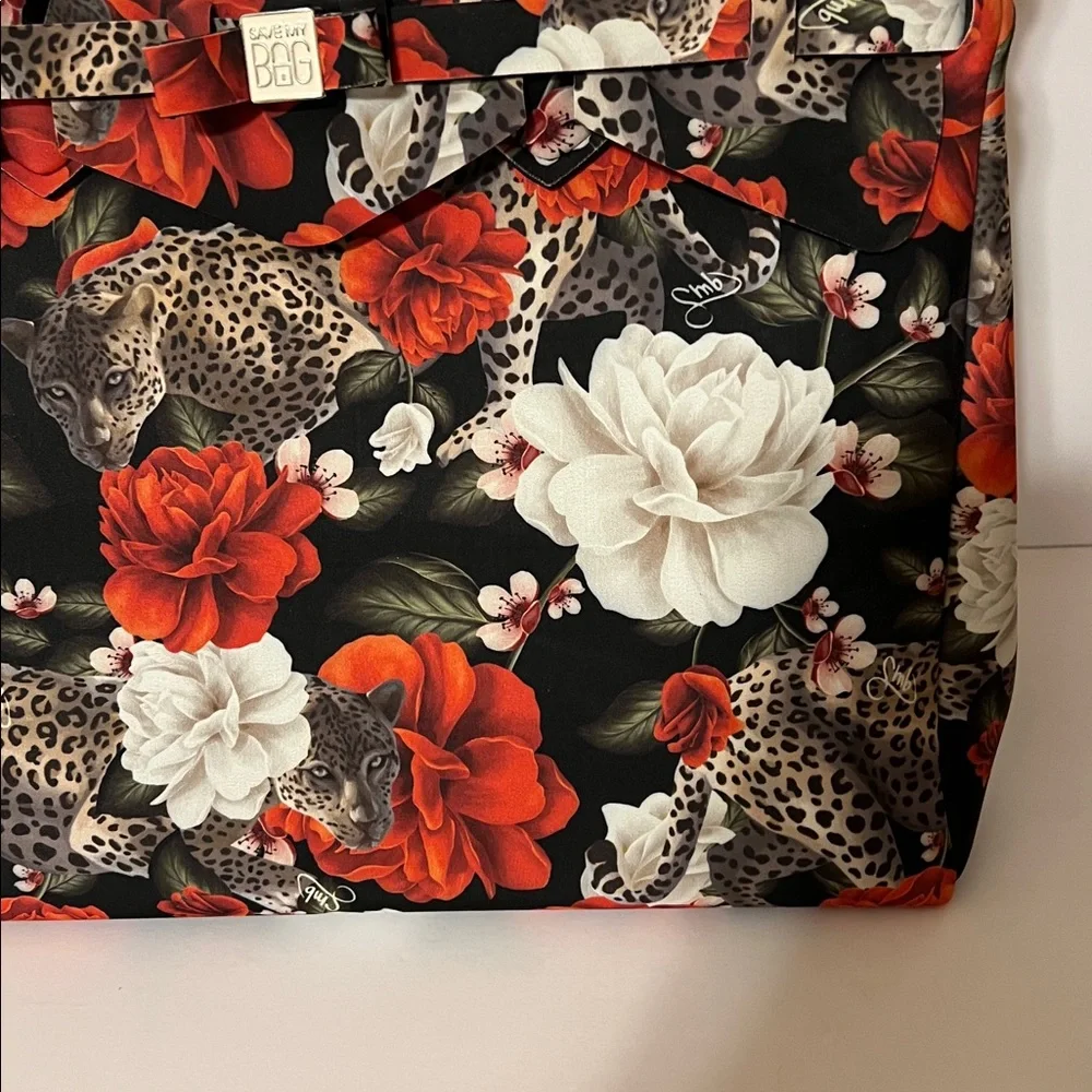 Save My Bag. Model Miss Lycra.  Leopard and Floral Print. NWOT. Bought in Italy